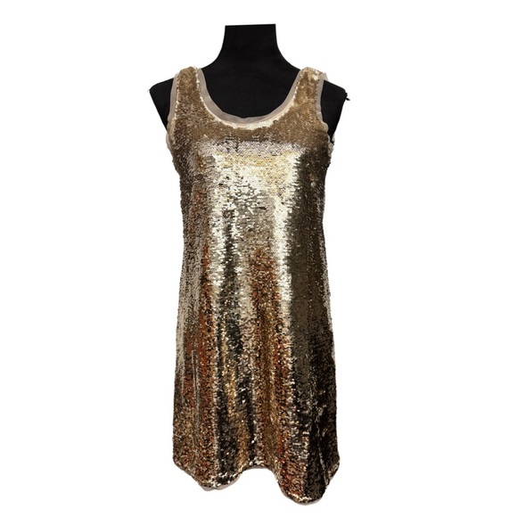 Zara Reversible Sequin Sleeveless Dress - Picture 2 of 10
